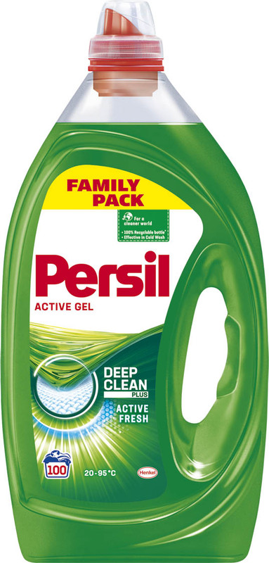 Гель для прання PERSIL, для білої білизни, автомат, ручне прання, 5л